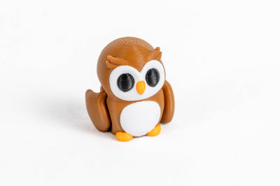 Owl : Brown Bird Woodland Forest 3D Printed Animal