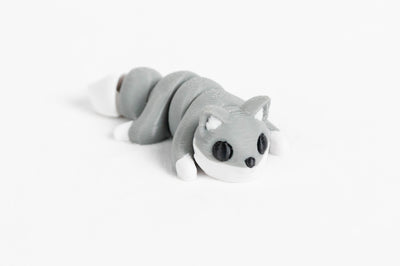 Silver Fox : Woodland Forest 3D Printed Animal