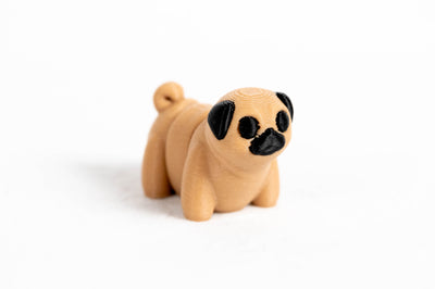Pug: Brown Pet 3D Printed Animal