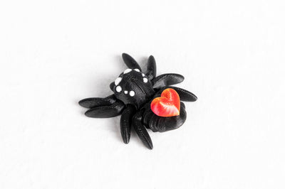 Heart Spider : Black Arthropod 3D Printed Animal