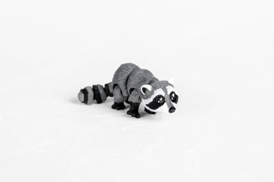 Raccoon : Silver Gray Trash Panda Forest Mamal 3D Printed Animal