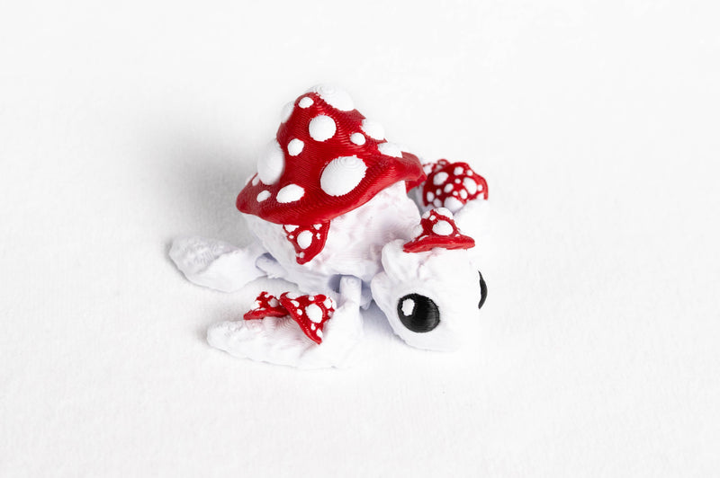 Mushroom Turtle : White Red Reptile Lizard Wigglitz