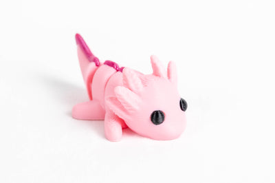Axolotl : Pink Amphibian 3D Printed Animal