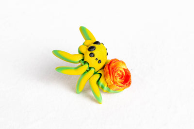 Rose Spider : Black Arthropod 3D Printed Animal