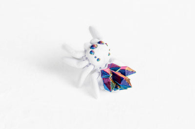 Gem Spider : White Arthropod 3D Printed Animal