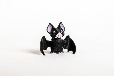 Bat : Black Mammal Flying 3D Printed Animal
