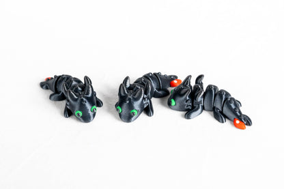 Night & Light Dragons - Limited Edition 3D Printed Dragons - Train your Dragon