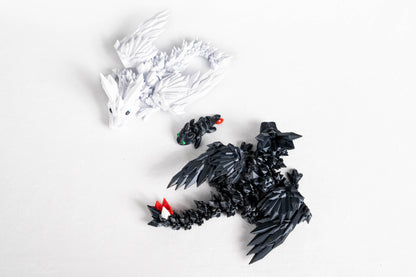 Night & Light Dragons - Limited Edition 3D Printed Dragons - Train your Dragon
