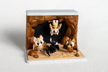 Bat Cave & 4 Bats