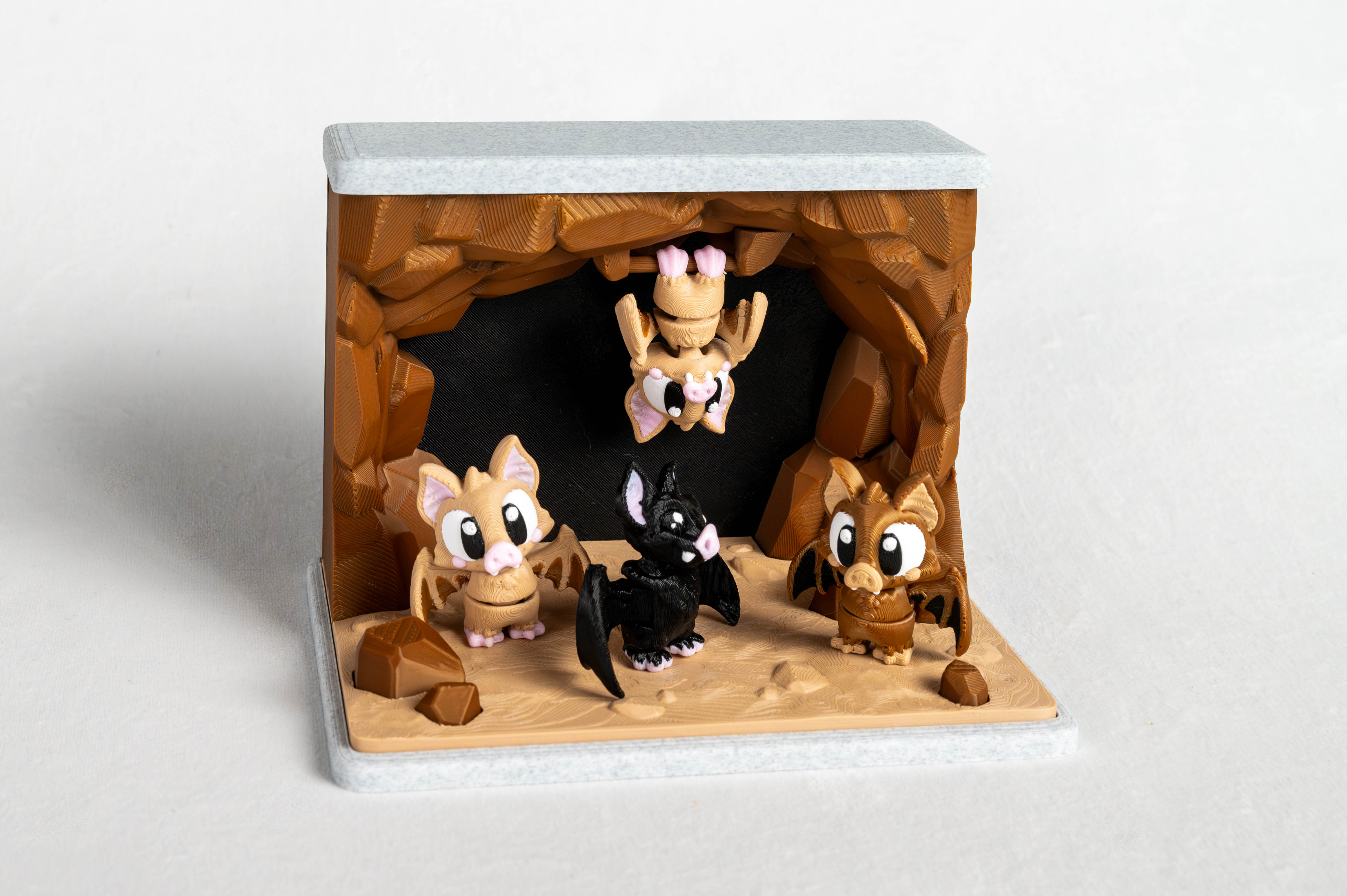 Bat Cave & 4 Bats