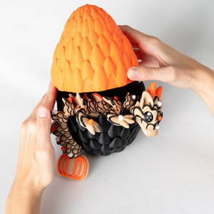 Orange Pumpkin / Large in a dragon egg