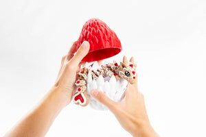 Red Cookie / Small in a dragon egg