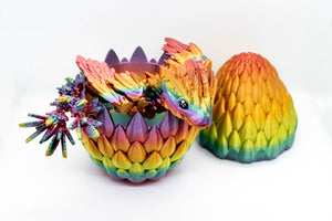 Rainbow / Small baby in a dragon egg